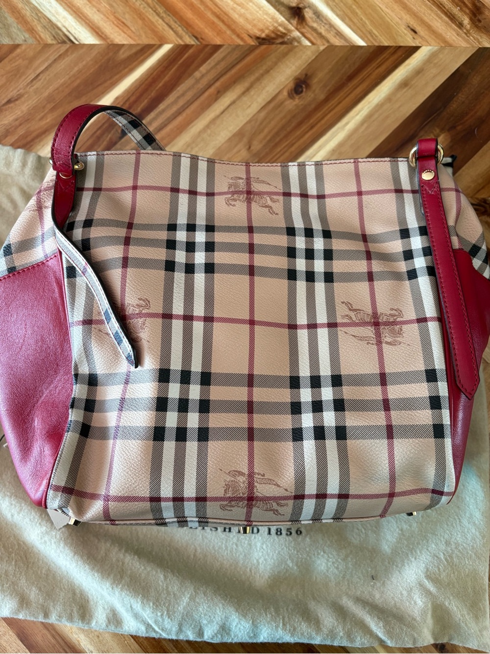 Burberry Haymarket Check Shoulder Bag